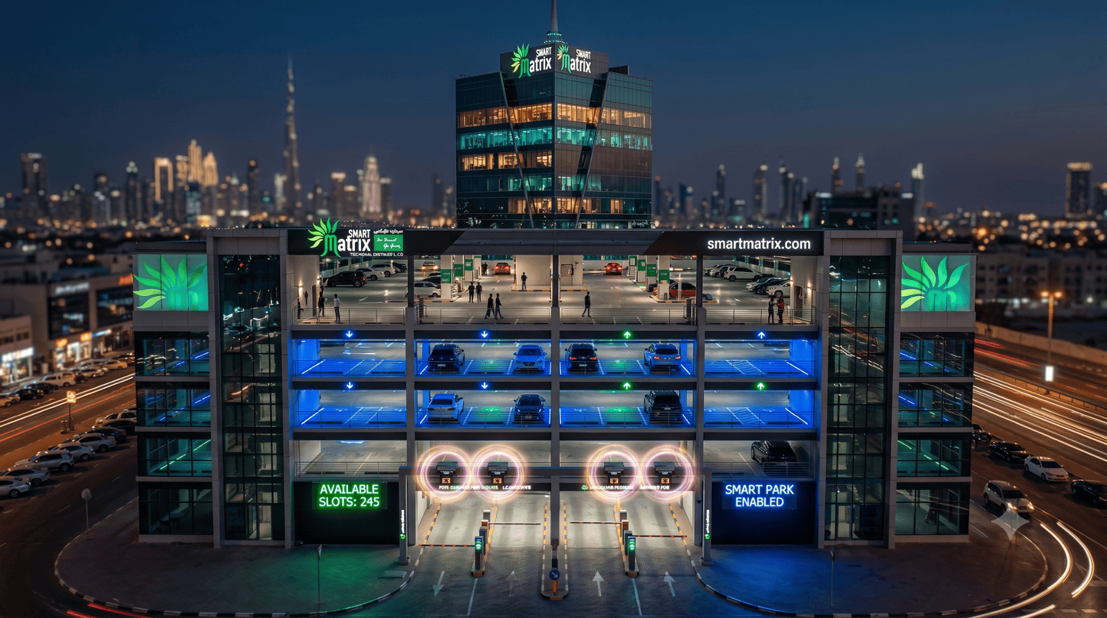Parking Management System Dubai | Smart Parking Solutions | Smart Matrix